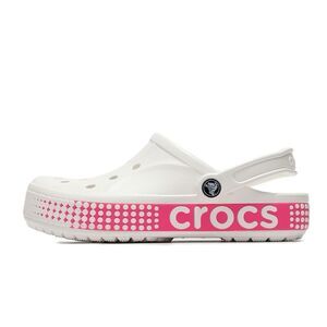 Crocs Adults Bayaband Logo White & Pink Women’s 10 // Men’s 8